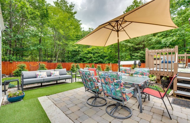 Hot Tub, Game Room & Fire Pit: Pocono Summit Home!