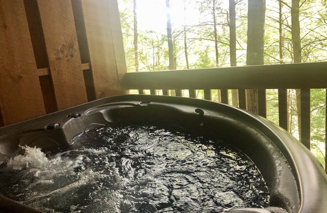 Hot Tub❅Gas Fireplace❅King Bed❅Secluded❅Community Pool❅Cozy - BEARADISE