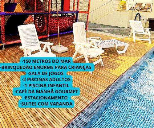 Hotel Rosa da Ilha Guaruja - Perto do Mar com piscina