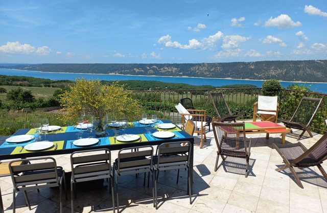 House 6 People, Gorges du Verdon with panoramic view of Lake Ste Croix
