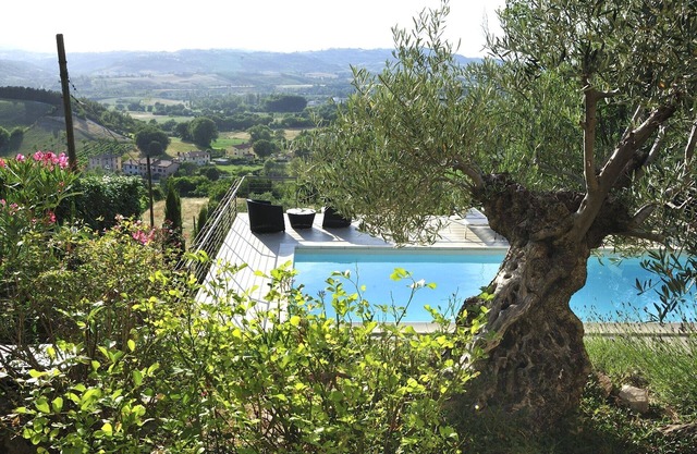 House hung on the hill, swimming pool in suspension!