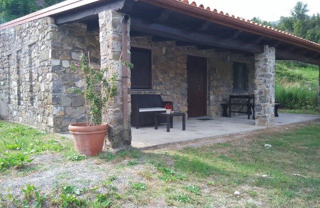 House immersed in the green of the Cilento Park