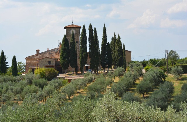 House with character in typical medieval borgo on the Chianti Classico hills