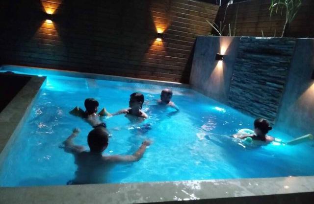 House with pool near the beach