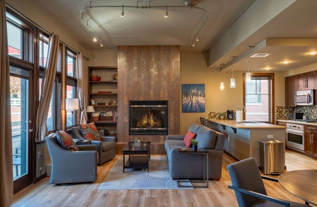 Howelsen Place A302 | Air Conditioning | Private Parking Garage | Fire Pit with Views