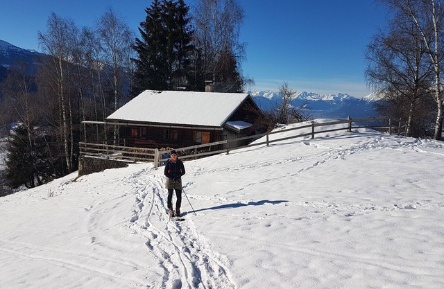 Hut for skiing or hiking