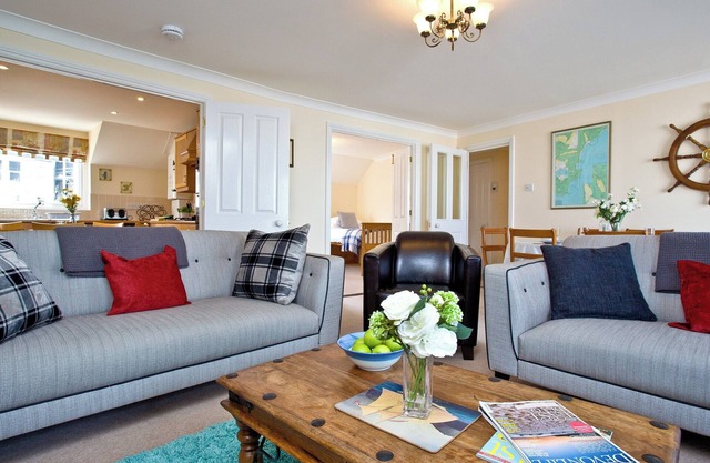 Ideally located on Brixham marina offering far reaching sea views.