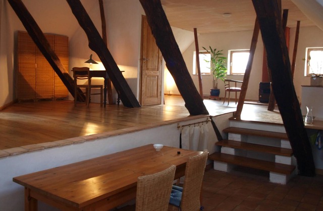 Idyllic apartment with access to forest, pastures and meadows.