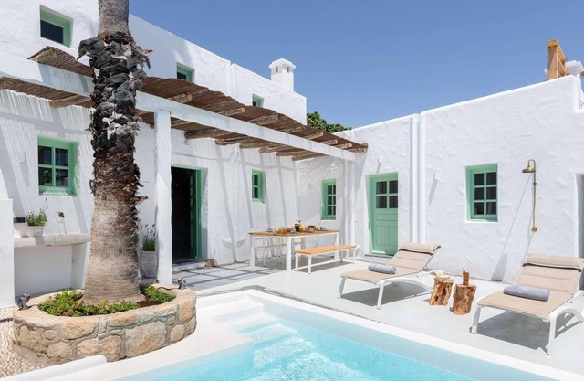 In a pretty small hamlet, courtyard plunge pool.