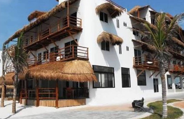 In boutique hotel Elba side view of the sea