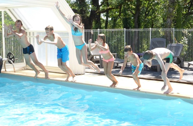 In the country side, near Sarlat, cottage with indoor heated swimming pool