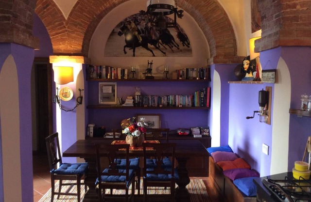 In the Sienese Chianti house in an ancient village with swimming pool and tennis court