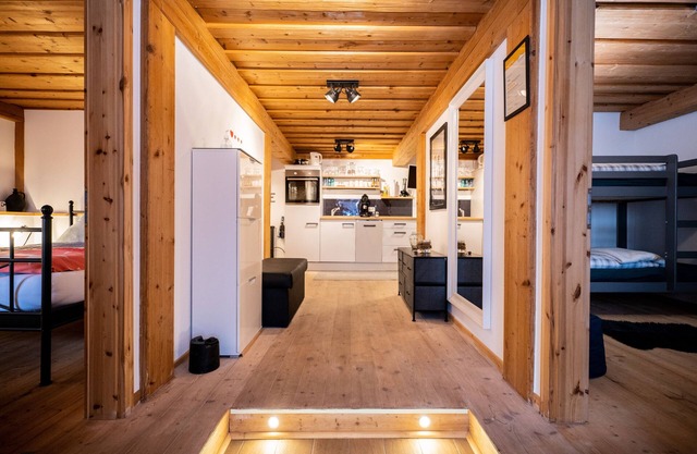 In the traditional farmhouse