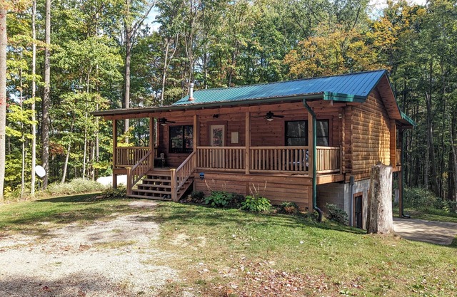 Incredible secluded cabin featuring amazing forest views off of the back deck!