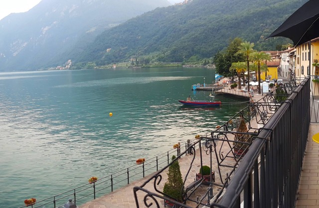 Iseo Lake : charming house on the ancient harbor of Riva di Solto.