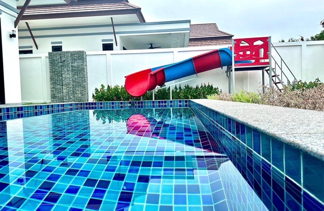 It is only 5 minutes from the beach. This is Brand New House with 15 people max