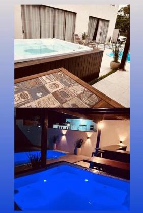 Jacuzzi e Piscina BETO CARRERO 4QT e 3BWC CASA INCRIVEL a 300m do Parque Proximo a Praia com churrasqueira e estacionamento privado