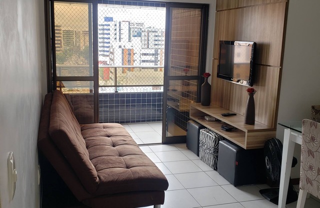 Jatiúca Apt 2 bedrooms and 2 toilets, 300 Metres From The Beach, The Point De Maceio