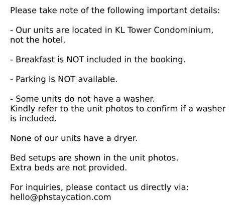 KL Tower Makati Apartments by PH Staycation