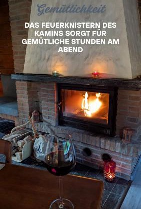 kuscheliges Waldhaus Kaminknistern