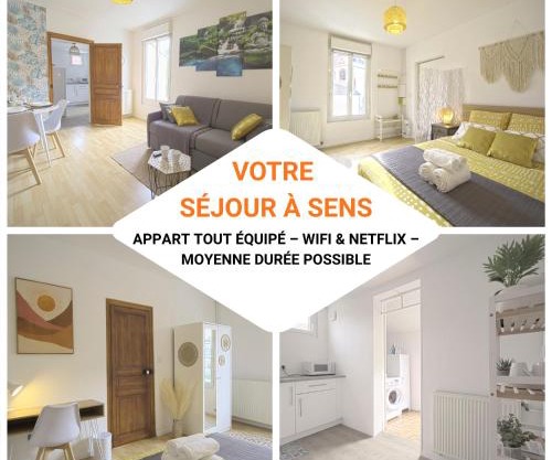 L'Eldorado - By BEST KEYS - Idéal Pros, Couple & Famille - 1 Chambre et 1 Canapé-Lit Convertible - Cosy & Confort - Centre Ville - Netflix & WiFi Fibre - Machine à Café Nespresso - Check-in Autonome - Parking Facile & Gratuit