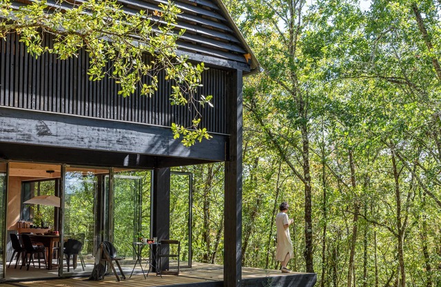 La Petite Maison Noire Dans la Forêt . Périgord Noir