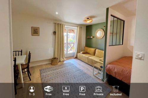 La Poulie - Apartment with Balcony and Free Privative Parking - Close to Colmar