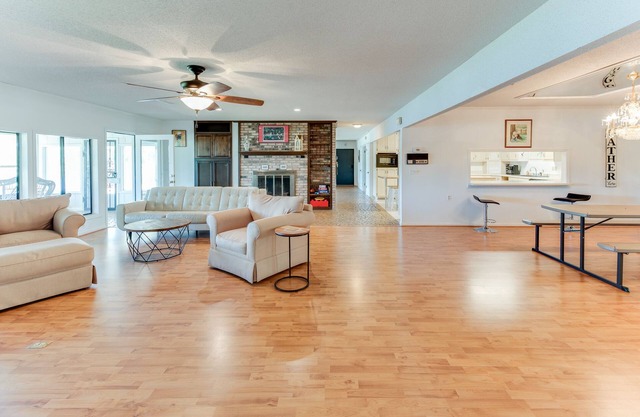 Lake front property with a jaw dropping view in every room.