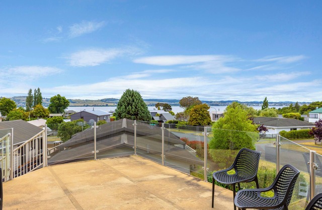 Lake house with panoramic view