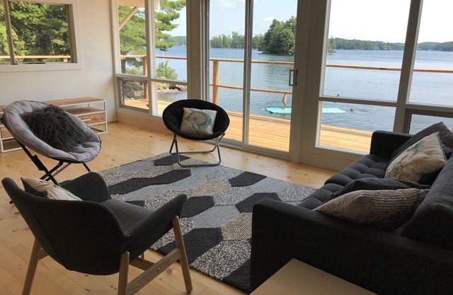 Lake Joseph: Private Island Bay – Cottage and Boathouse