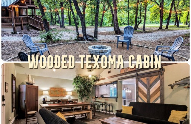 Lake Texoma: Hidden cabin in the woods near Buncombe Creek Marina