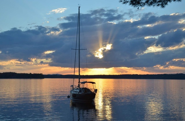 Lake Winnipesaukee beachfront property.