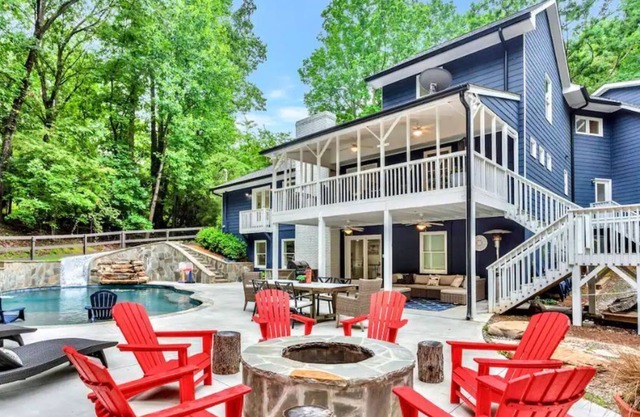 Lakefront, Backyard Oasis, Camp Marshmallows, Indoor Gym, Saltwater Pool