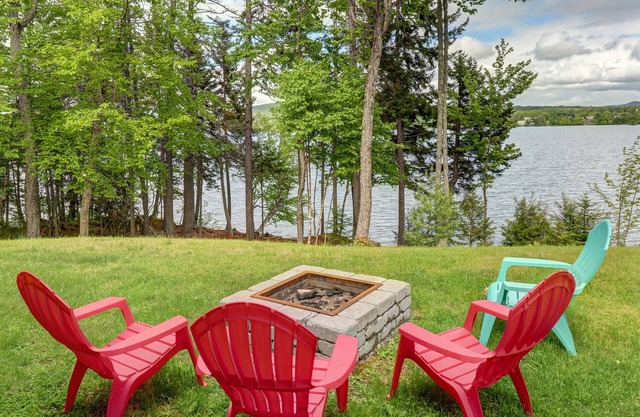 Lakefront Chalet-Style Home with Large Deck, a Dock & Beautiful Lake Views