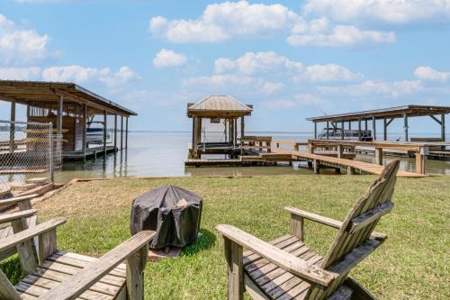 Lakefront Livingston Retreat with Dock and Fire Pit!