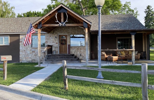 Lamp Post Lodge- cozy and decorated to inspire Montana adventures.