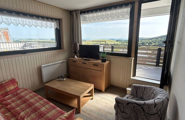 Large 3-room apartment with ski and lake views