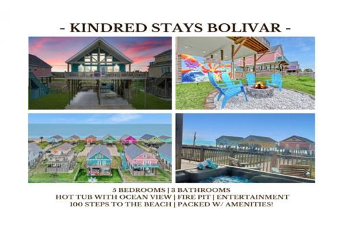 Large 5bd Hot Tub w Ocean View, Firepit & Gameroom