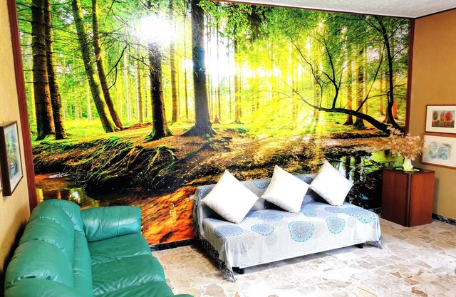 Large apartment near the lake and beach with mountain views in the greenery
