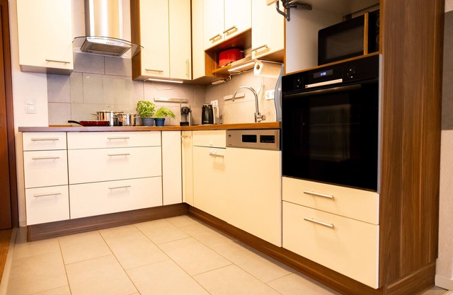 Large, beautiful vacation apartment with small garden in the wine village of Randersacker