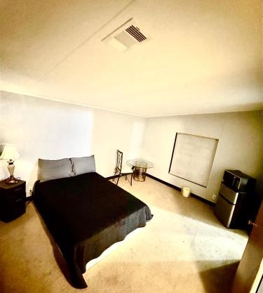 Large bedroom and bathroom to enjoy