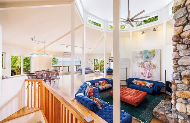 Large home with wraparound ocean views