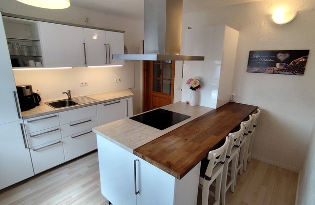 Large, modern furnished vacation apartment.