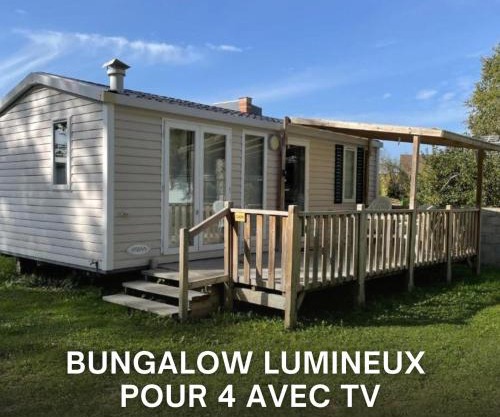 Le G9 - Bungalow lumineux pour 4 avec TV