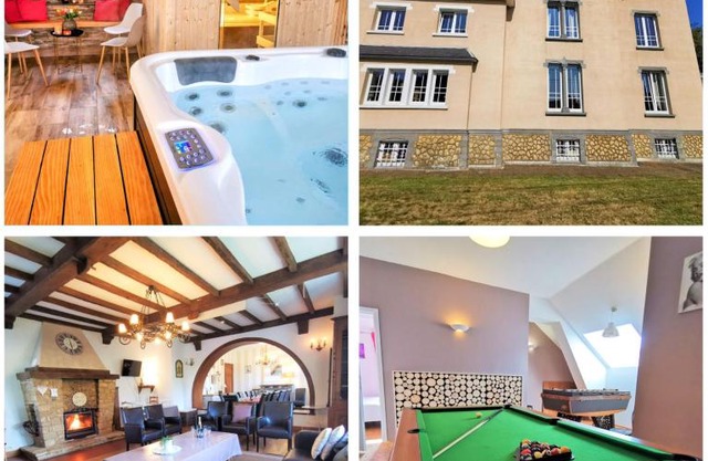 Le Manoir de la Rulette 20P well-ness BBQ Jardin terrasse ping pong salle de jeux