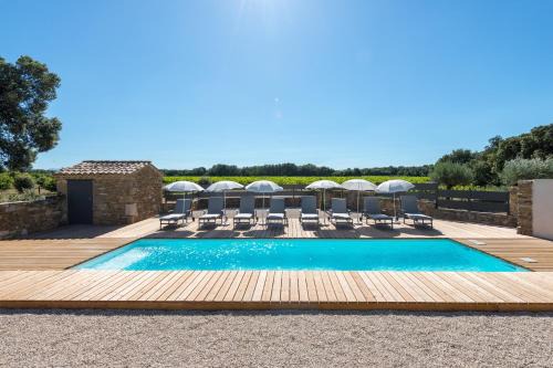 Le Mas des Aracil 1 - Appt climatisé 6p, piscine