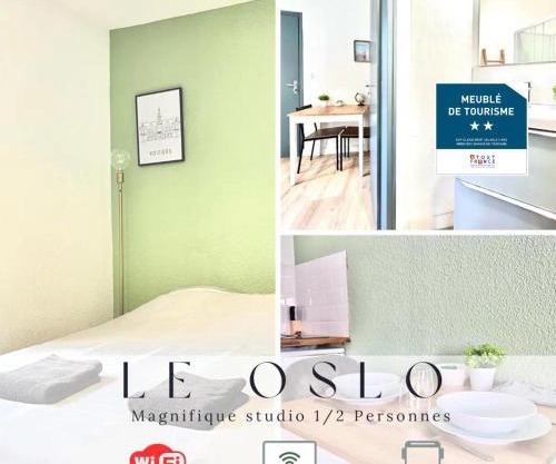 Le OSLO, à 50m de la gare TV connecté+Fibre