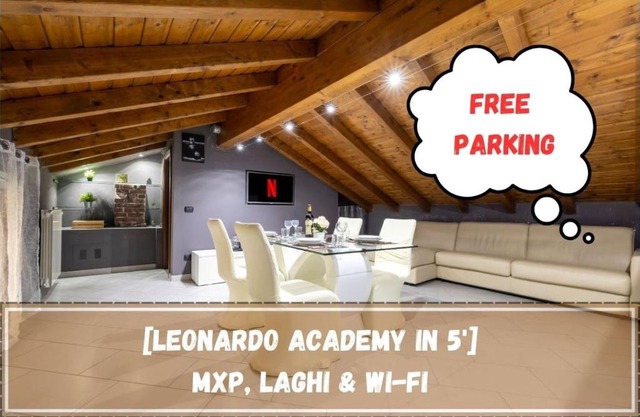 Leonardo Academy in 5' - Parcheggio Gratis - laghi & Wi-FI