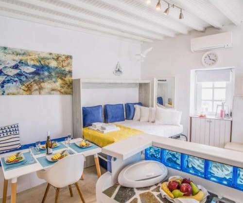 Like a white seagull in Mykonos!