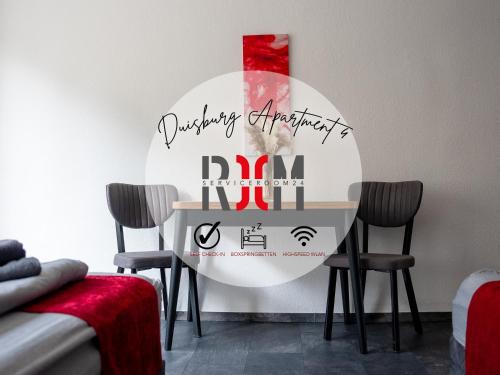 Livemore24 - Apartment 4 in Duisburg WLAN - Smart-TV - 24-7 Check-in und Küche